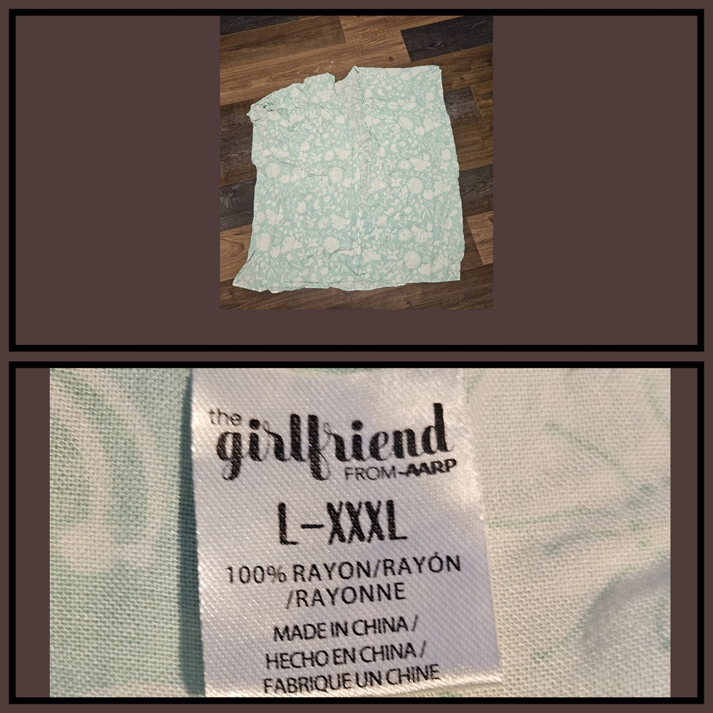 The Girlfriend from AARP Light Green Top